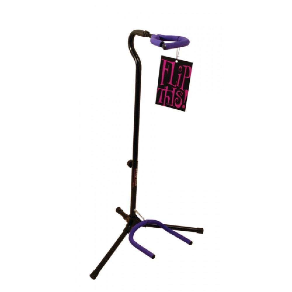 on-stage guitar stands on-stage gs7153b-p flip-it gran guitar stand purple