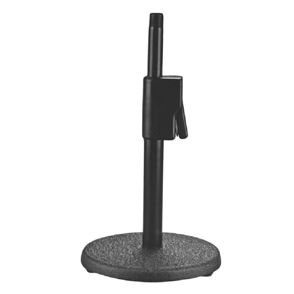 on-stage microphone stands black on-stage ds7200qrb quik release desktop microphone stand