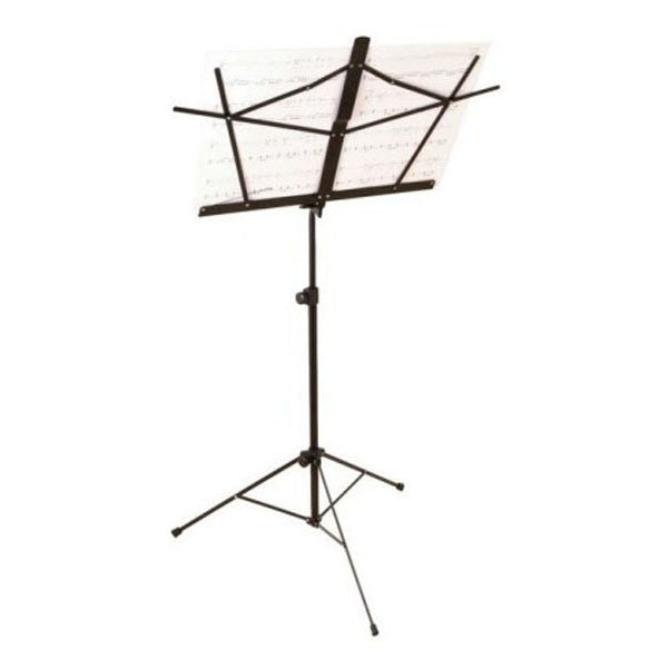 on-stage music stands on-stage sm7222b tubular tripod base sheet music stand