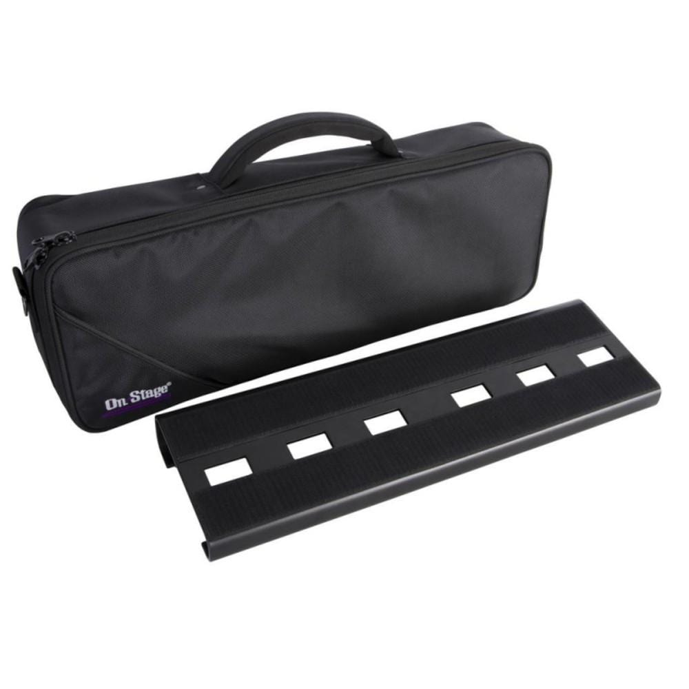 on-stage pedalboards on-stage gpb2000 compact pedal board with gig bag - black