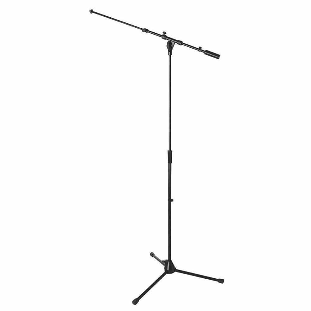 onstage microphone stands on stage ms9701tb plus heavy duty tele-boom mic stand - open box
