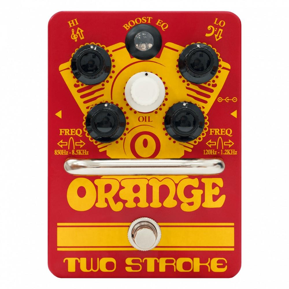 orange effect pedals orange two stroke boost eq guitar effects pedal