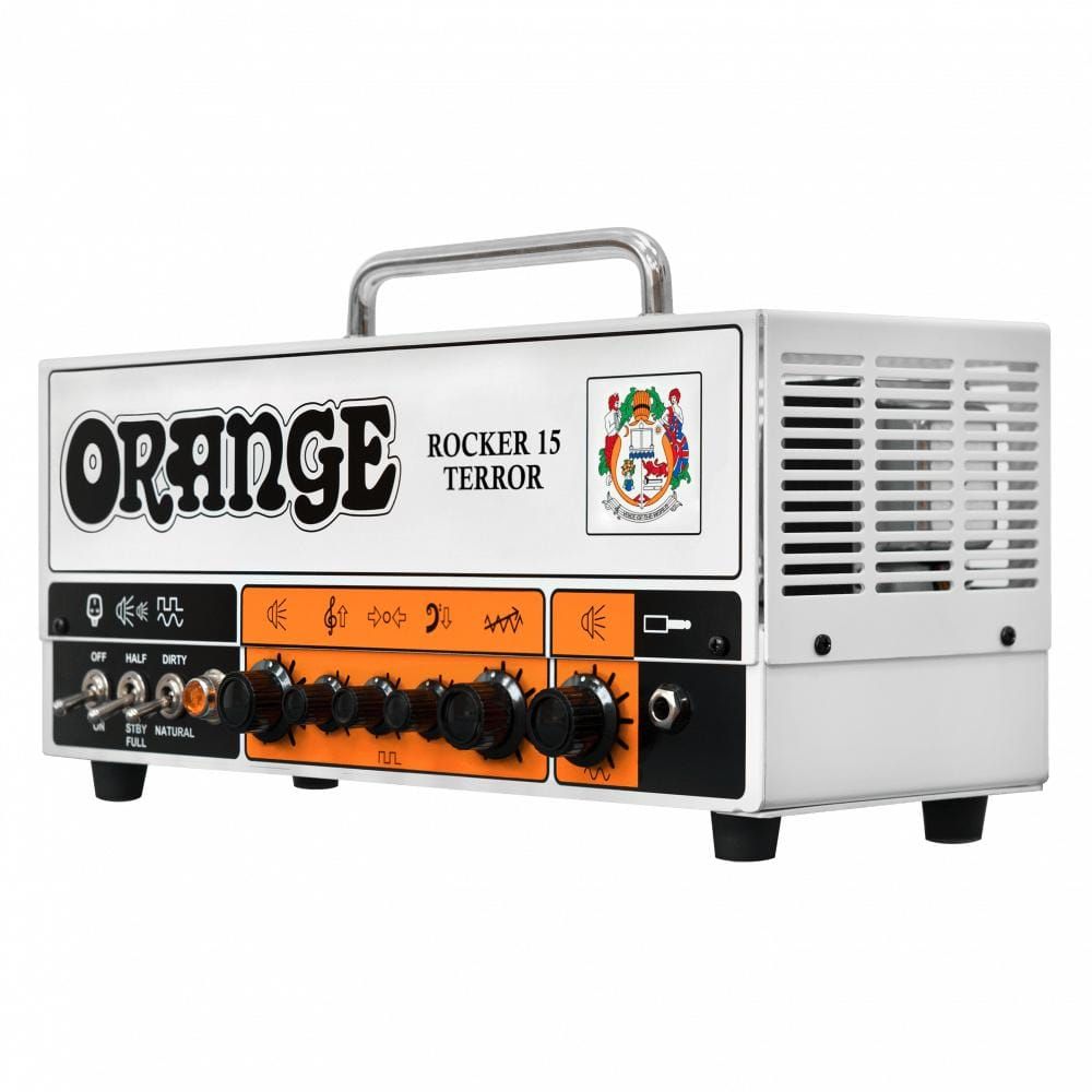 orange electric guitar amplifier heads white orange rocker 15 terror 15 watt guitar amp head