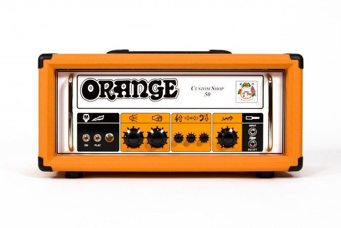 orange guitar amplifiers orange cs50 guitar amplifier head custom shop single channel