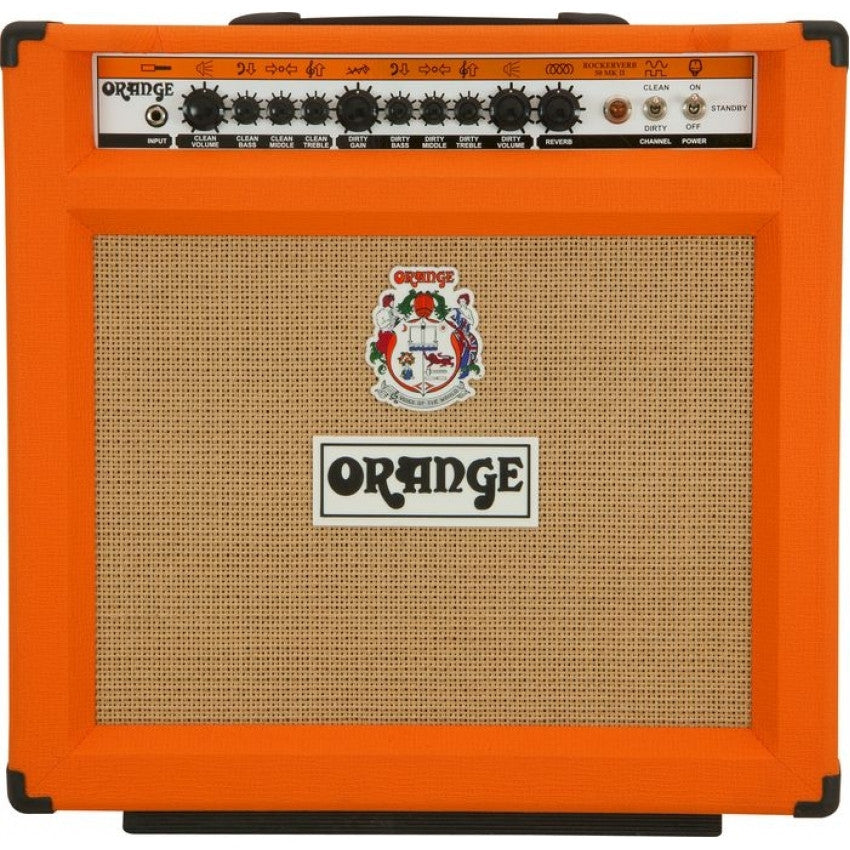 orange guitar amplifiers orange rk50c112 rockerverb 50 mkii guitar combo amplifier