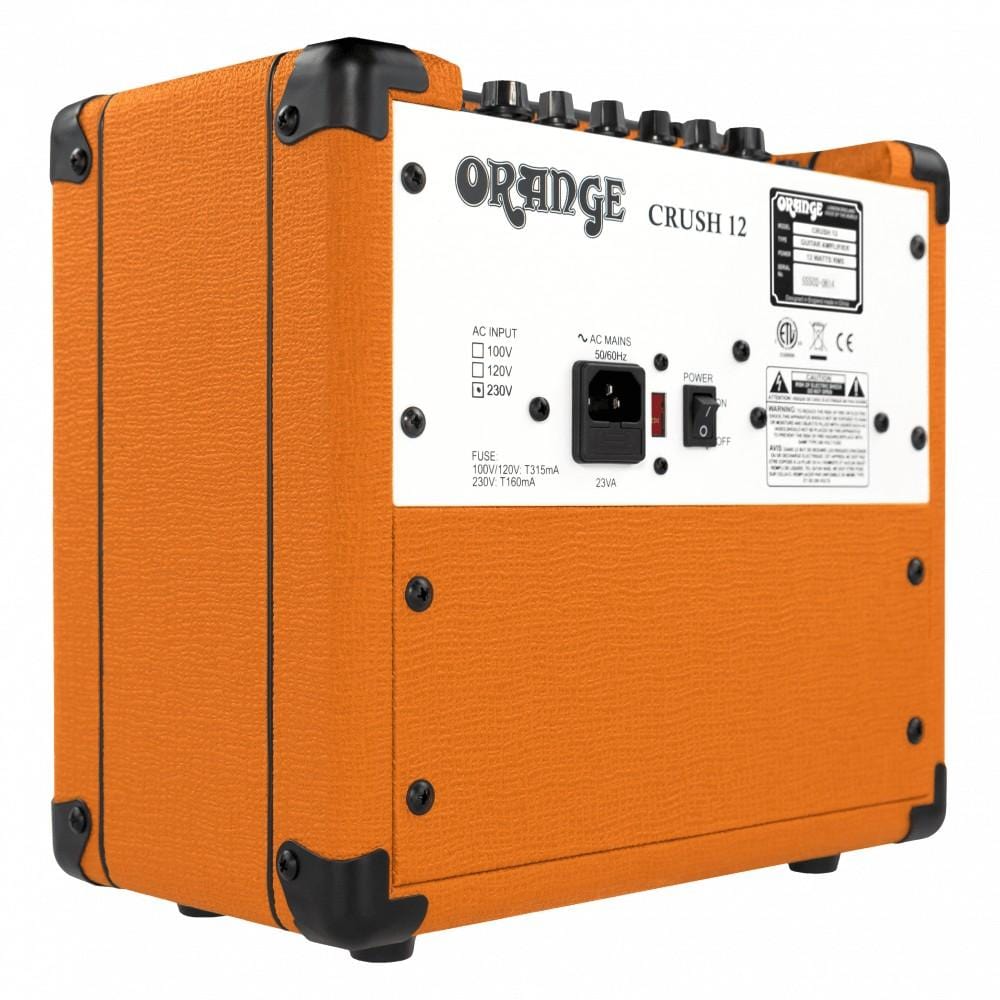 orange guitar combo amplifiers orange crush 12 12w single channel solid state combo guitar amplifier