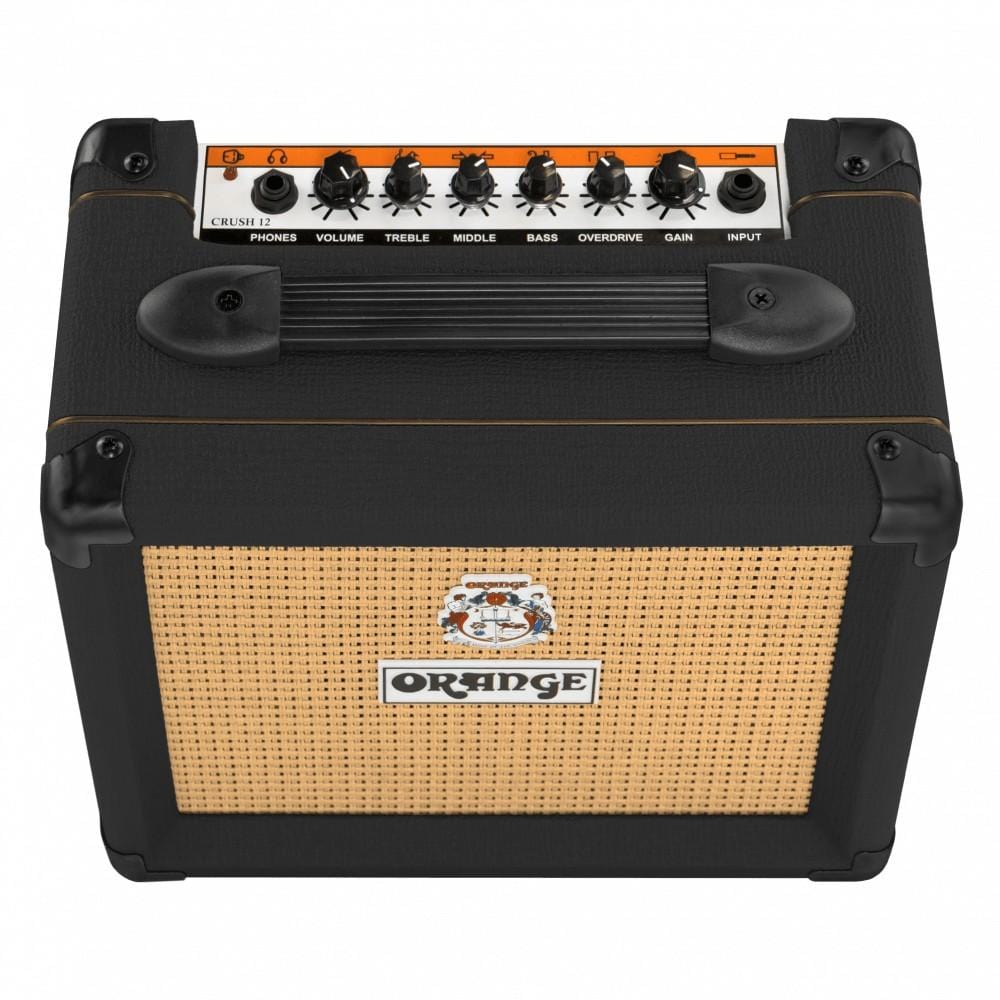 orange guitar combo amplifiers orange crush 12 12w single channel solid state combo guitar amplifier #color_black
