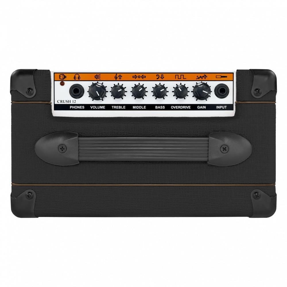 orange guitar combo amplifiers orange crush 12 12w single channel solid state combo guitar amplifier #color_black