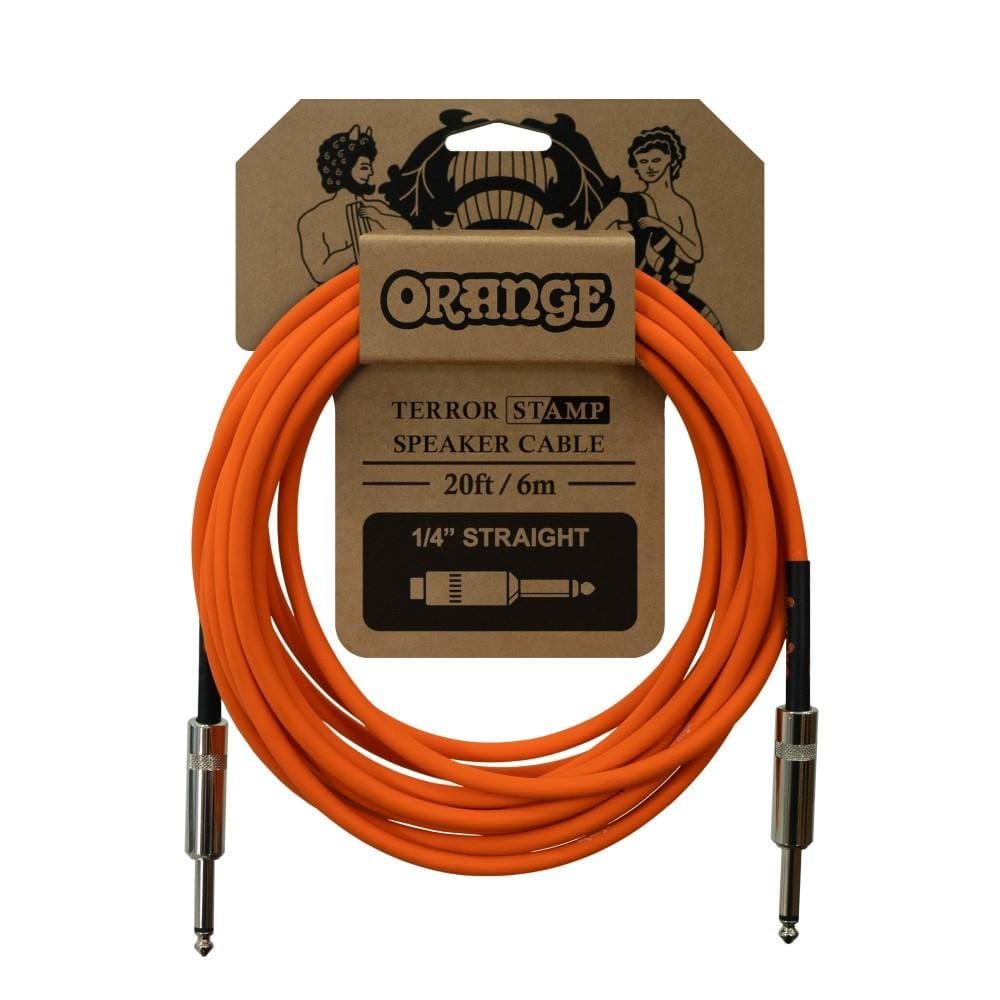 orange speaker cables orange ca041 terror stamp 20ft speaker cable