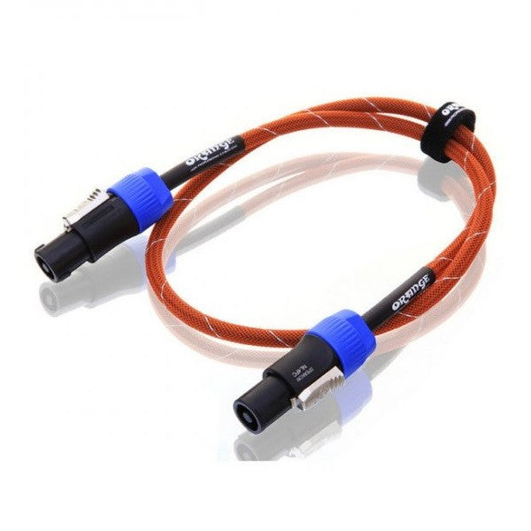 orange speaker cables orange cassspor3 3ft speaker cable speakon/speakon