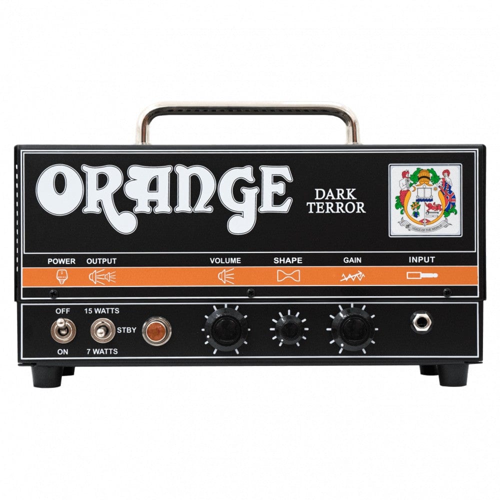 orange tube amplifiers orange da15h dark terror 15w tube guitar amp head