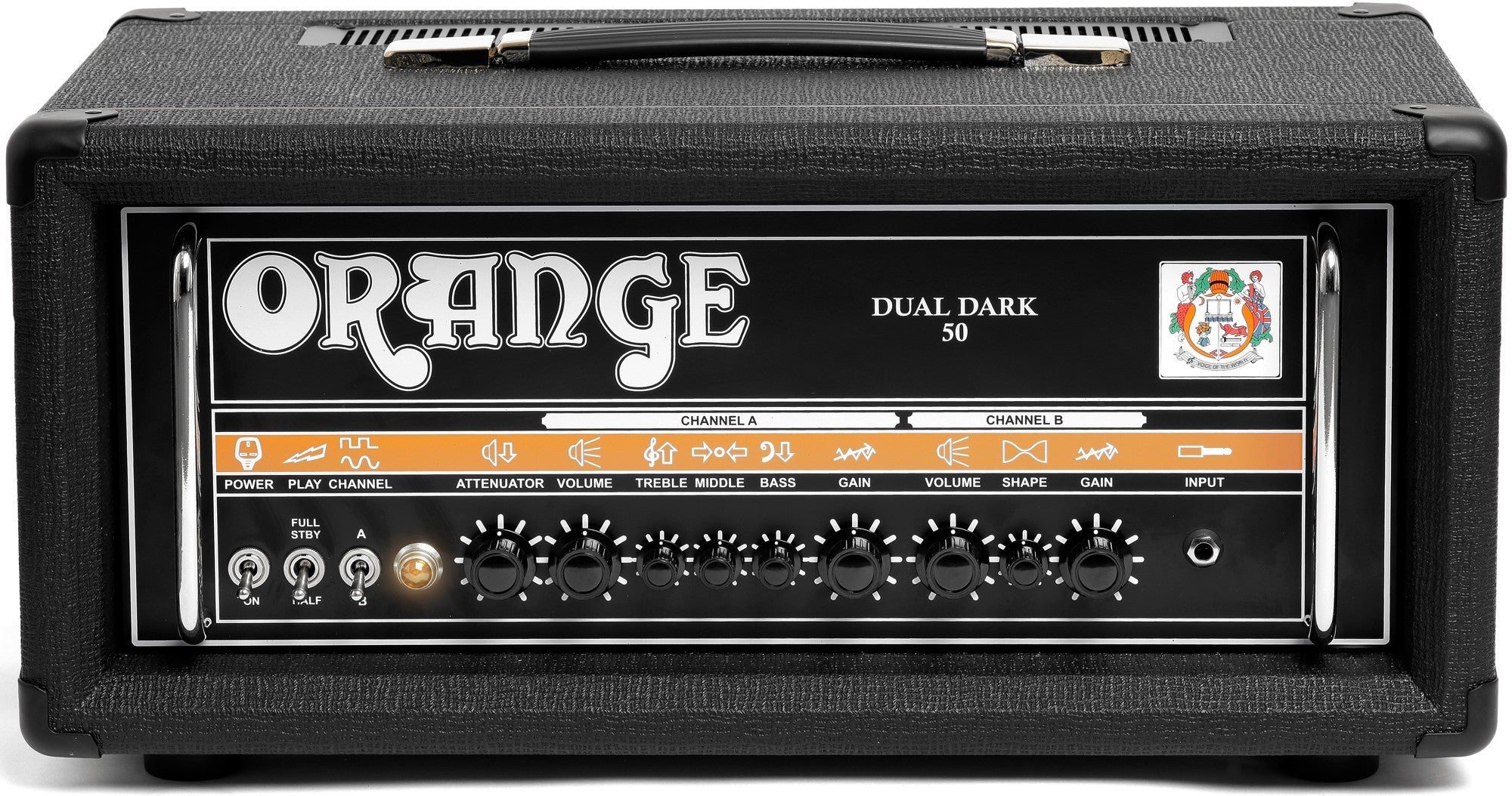 orange tube amplifiers orange dd50 dual dark 50w twin channel amp head