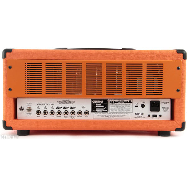 orange tube amplifiers orange or100h 100-watt tube head