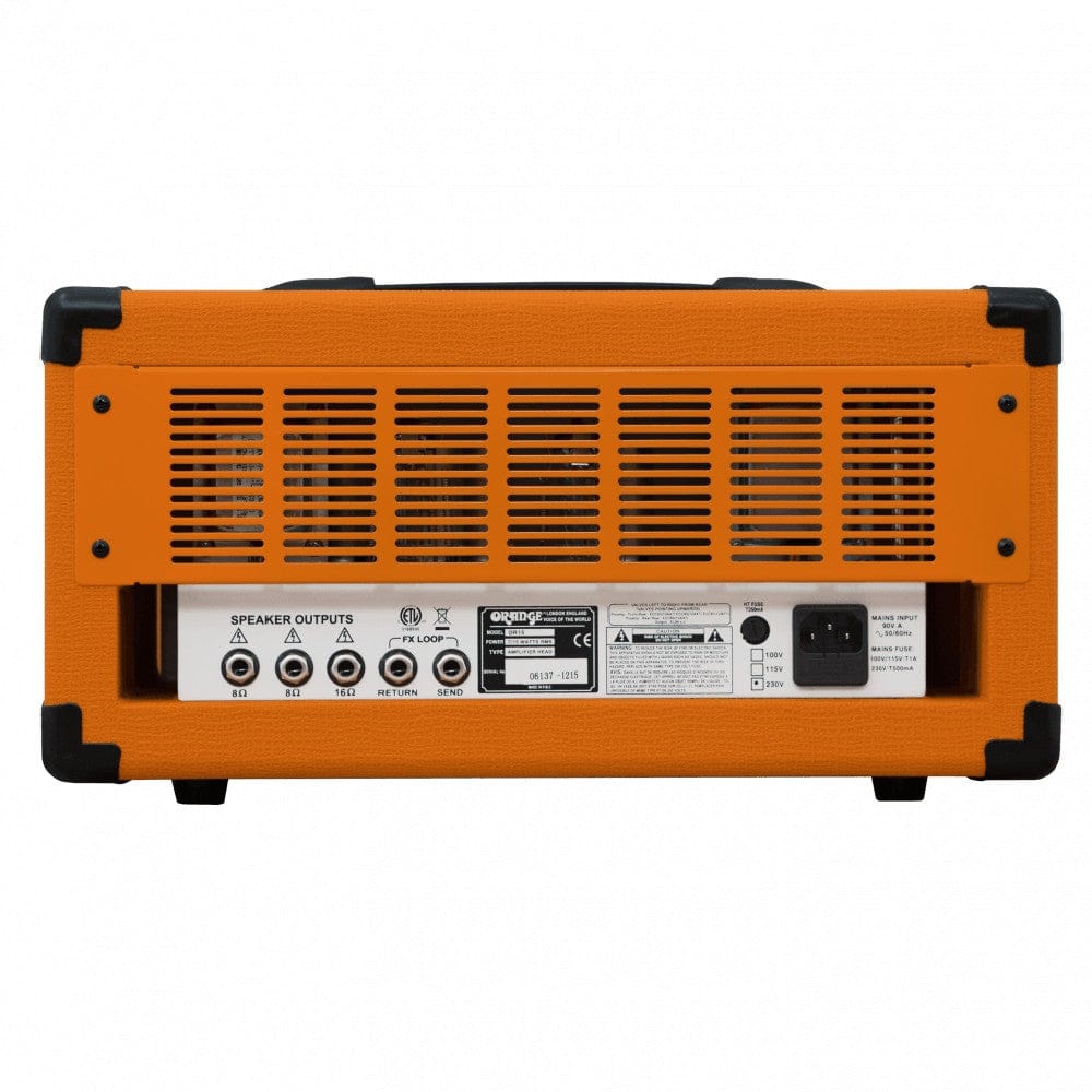 orange tube amplifiers orange or15h 15-watt tube head