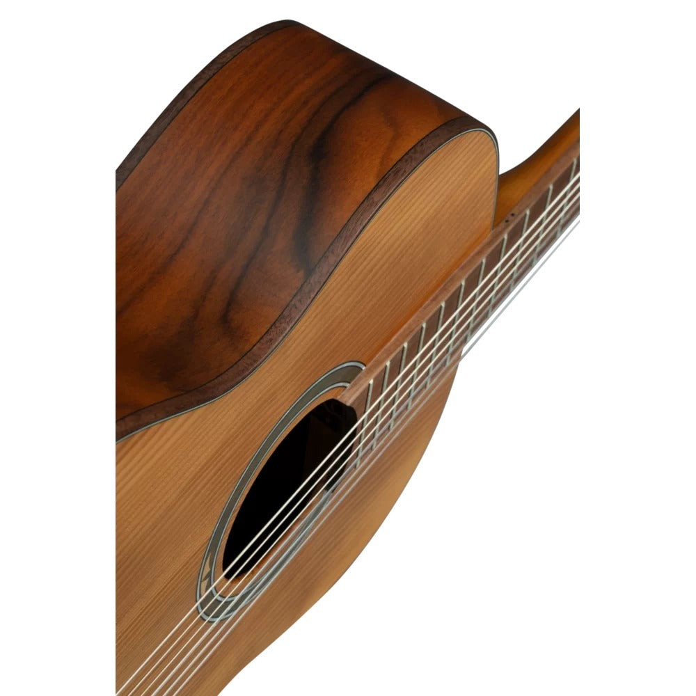 Ortega Acoustic Guitars Dark Brown Ortega R23RO Thermo Series Acoustic Guitar with Bag