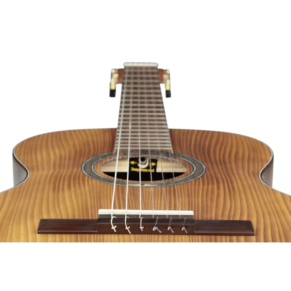 Ortega Acoustic Guitars Dark Brown Ortega R23RO Thermo Series Acoustic Guitar with Bag