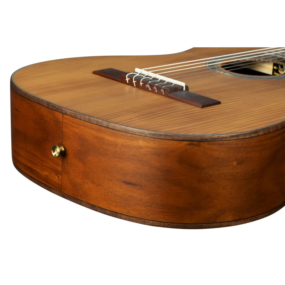 Ortega Acoustic Guitars Dark Brown Ortega R23RO Thermo Series Acoustic Guitar with Bag