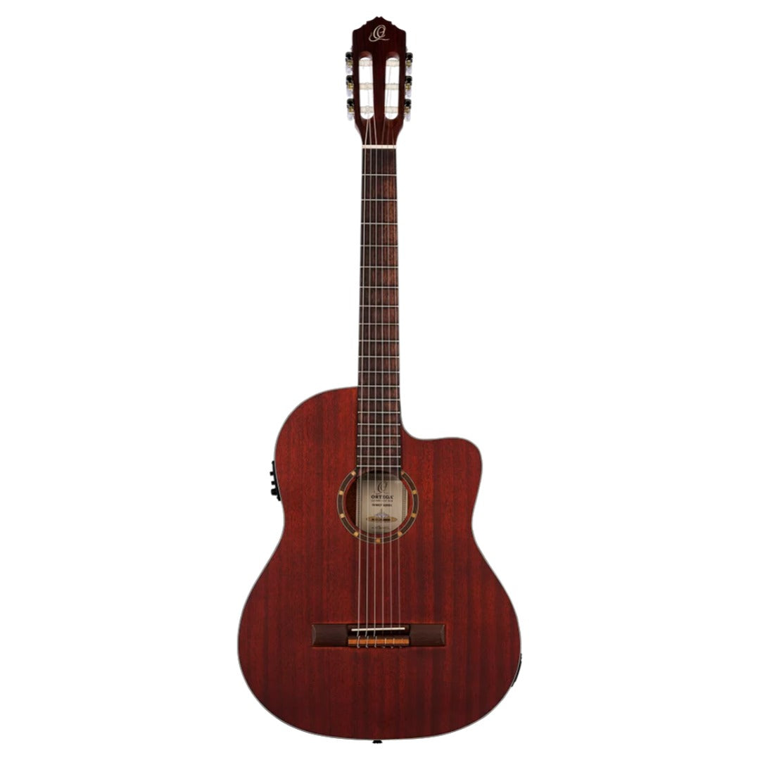 Ortega Classical Guitars Natural Ortega RCE125MMSN Family Series Classical Guitar with Bag