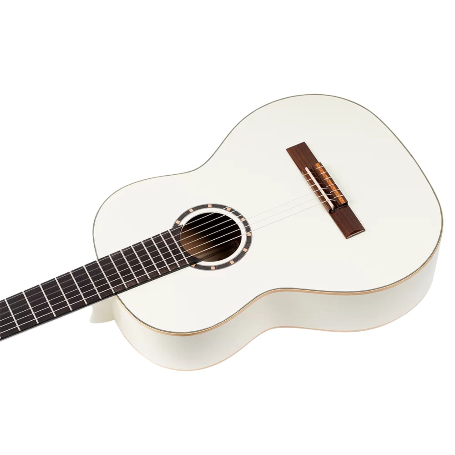Ortega Classical Guitars White Ortega R121WH Family Series Classical Guitar with Bag