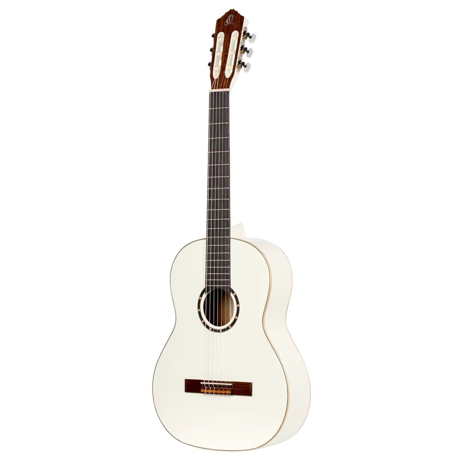Ortega Classical Guitars White Ortega R121WH Family Series Classical Guitar with Bag