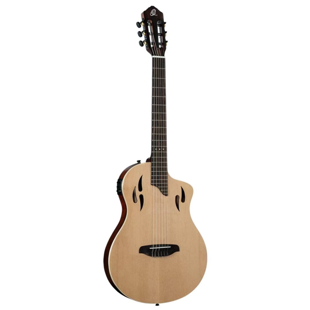 Ortega Electro Acoustic Guitars Natural Ortega RTPSTD TourPlayer Series Classical Electro Acoustic Guitar with Bag