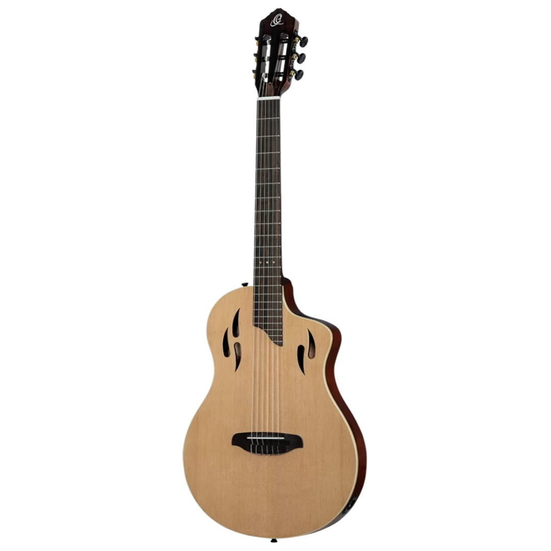 Ortega Electro Acoustic Guitars Natural Ortega RTPSTD TourPlayer Series Classical Electro Acoustic Guitar with Bag