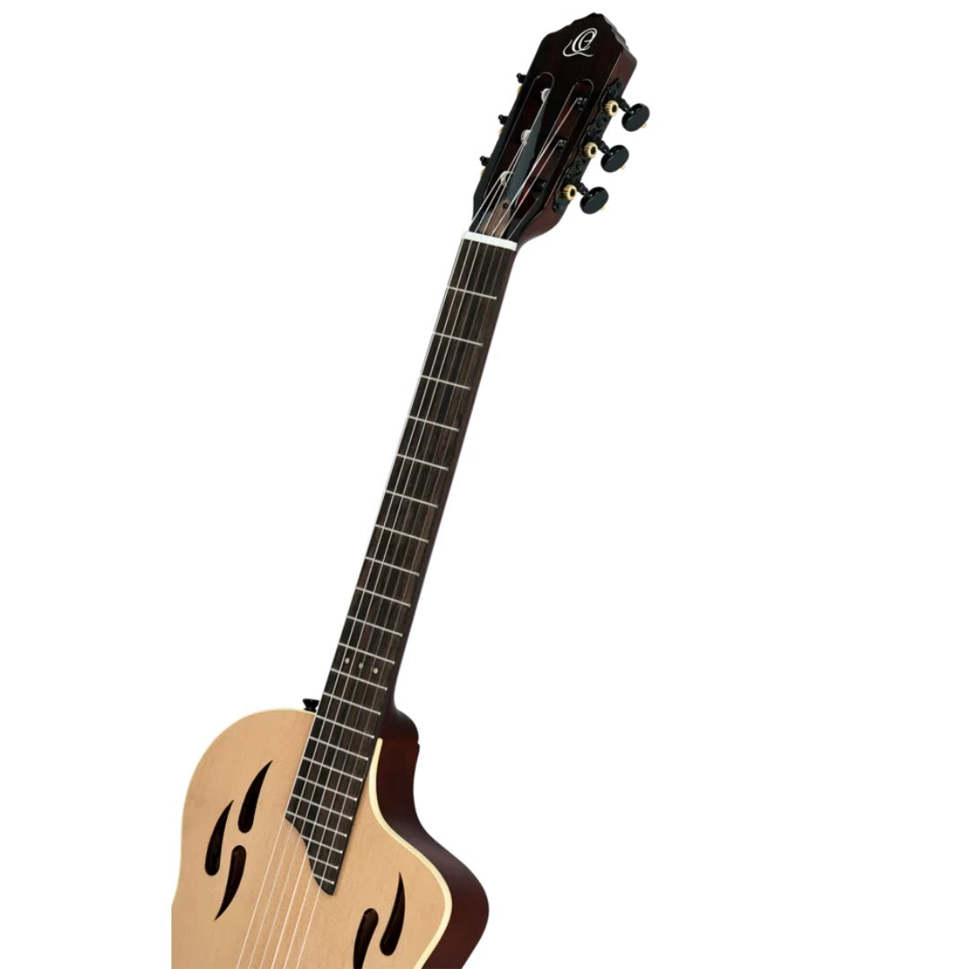 Ortega Electro Acoustic Guitars Natural Ortega RTPSTD TourPlayer Series Classical Electro Acoustic Guitar with Bag