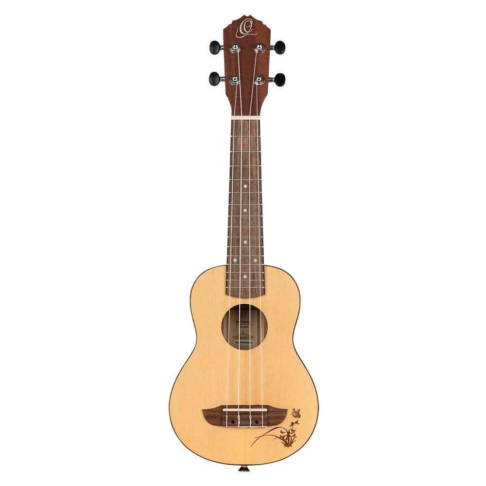 Ortega Soprano Ukuleles Natural Ortega RU5-SO Bonfire Series Sapele Soprano Ukulele