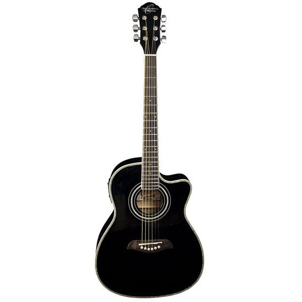 oscar schmidt electro acoustic guitars oscar schmidt og1ce 3/4-size electro acoustic guitar - black