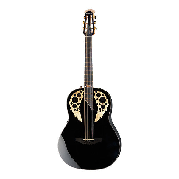 Ovation Electro Acoustic Guitars Ovation 1678AV50-5 50th Anniversary Custom Elite Dreadnought Electro Acoustic Guitar - Black