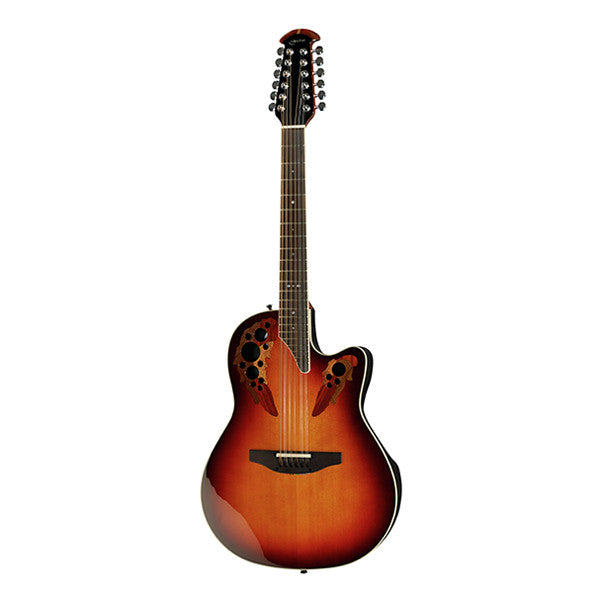 ovation electro acoustic guitars ovation 2758ax cutaway electro acoustic guitar - new england burst