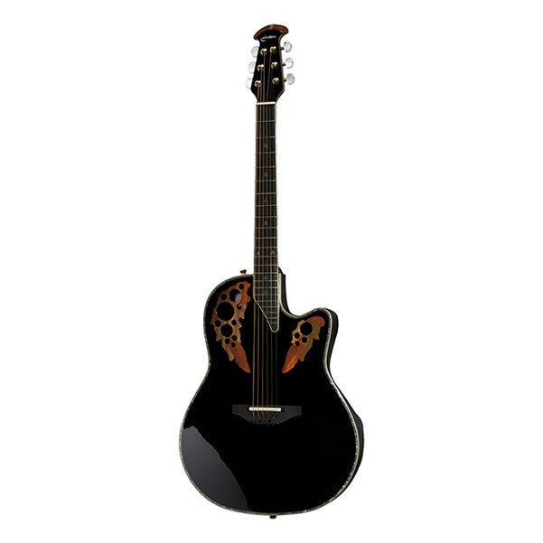 Ovation Electro Acoustic Guitars Ovation C2078AX-5 Custom Elite Cutaway Electro Acoustic Guitar - Black