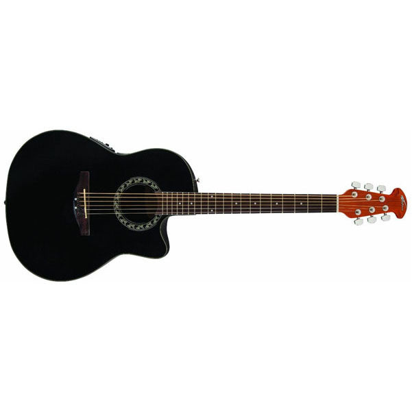 ovation electro acoustic guitars ovation, electro acoustic guitar, applause balladeer, ab24-black ab24-5_142624