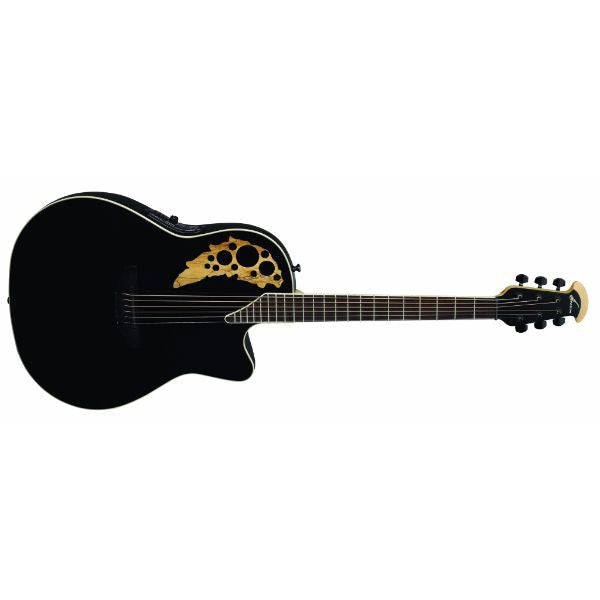 ovation electro acoustic guitars ovation elite 1778 tx black acoustic electric guitar