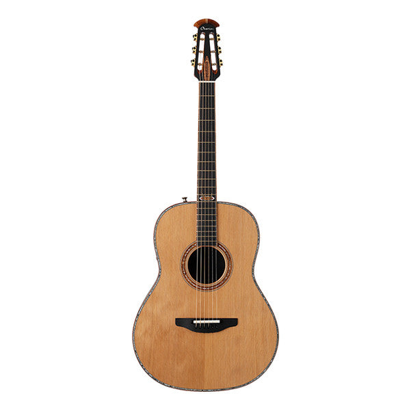 ovation electro acoustic guitars ovation fd14av50-4 50th anniversary folklore dreadnought electro acoustic guitar - natural