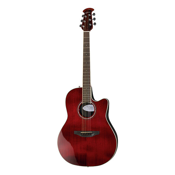 ovation electro acoustic guitars ruby red ovation celebrity cs24 standard cutaway electro acoustic guitar #color_ruby-red