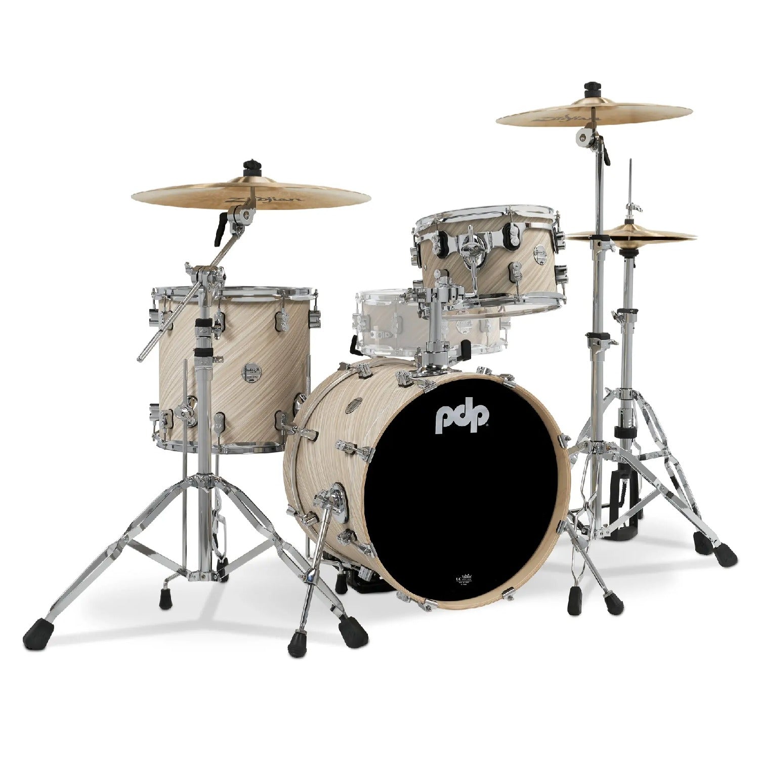 Pacific Drums And Percussion Acoustic Drum Kits Twisted Ivory Finish Ply Pacific Drums And Percussion 18" 3pc Concept Maple Shell Pack Acoustic Drum Kit #color_twisted-ivory-finish-ply