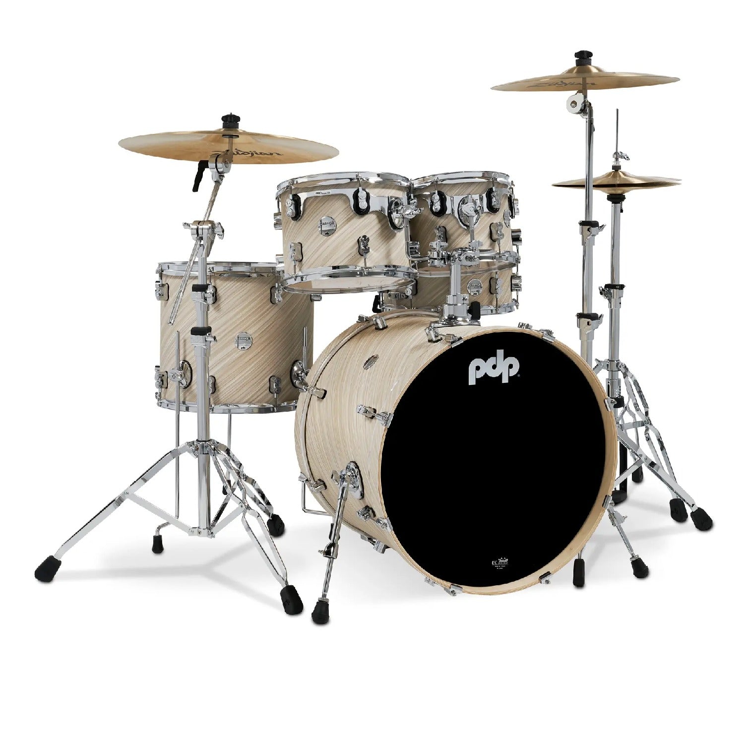 Pacific Drums And Percussion Acoustic Drum Kits Twisted Ivory Finish Ply Pacific Drums And Percussion PDCM2215 5 Piece Concept Maple Series Acoustic Drumkit #color_twisted-ivory-finish-ply
