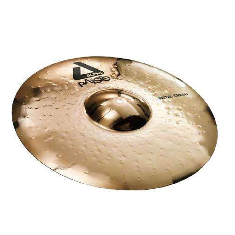 paiste crash cymbals paiste 17inch alpha b metal crash cymbal - brilliant
