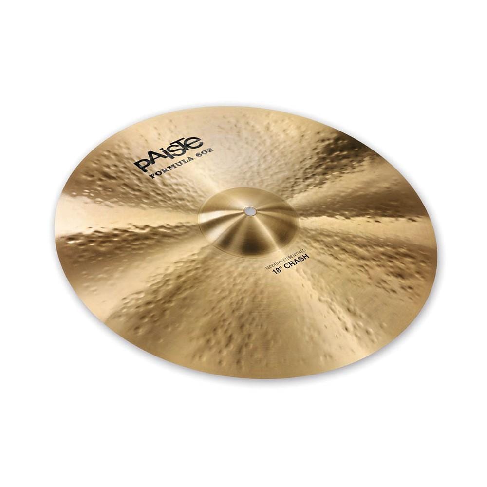paiste crash cymbals paiste fo602 formula 602 modern essentials crash cymbal 18 inch