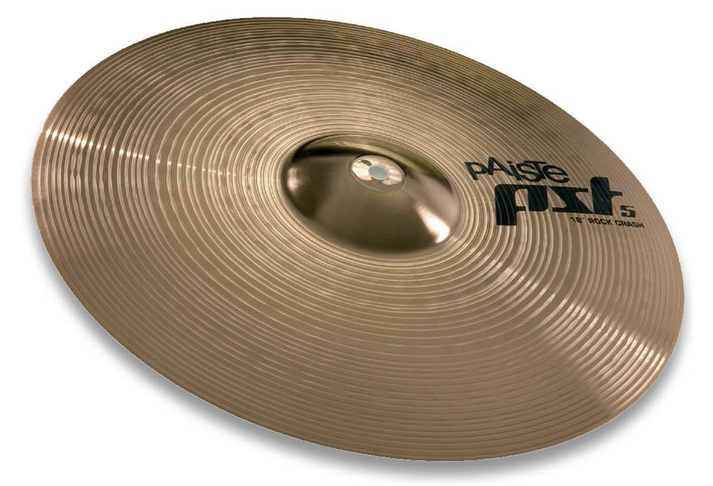 paiste crash cymbals paiste pst 5 18" rock crash cymbal