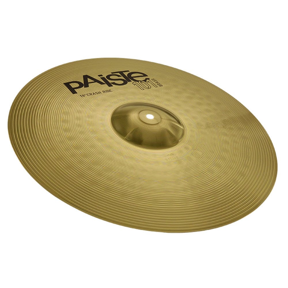 paiste crash ride cymbals paiste 101 series 18inch brass crash ride cymbal