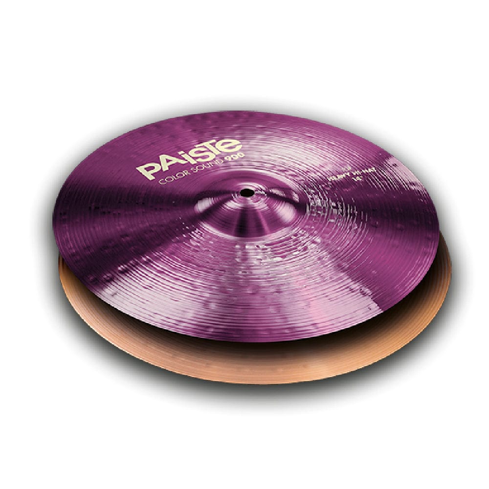 paiste hi hat cymbals 14 inch paiste 14inch color sound 900 purple heavy hi-hat cymbal