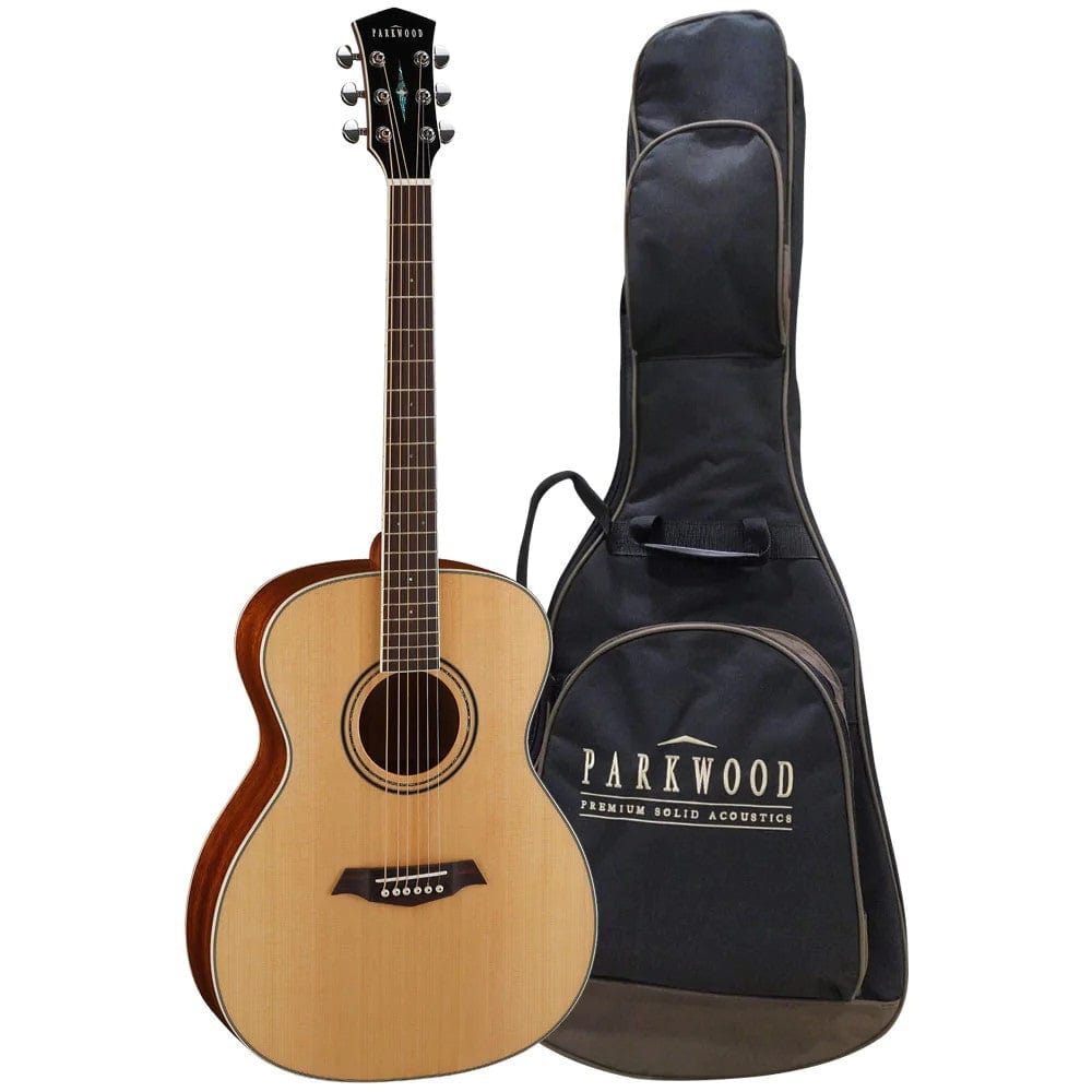 parkwood acoustic guitars natural parkwood s23 gt modern concert acoustic guitar with gigbag #color_natural