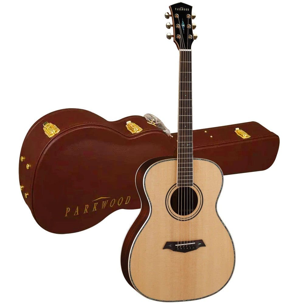 parkwood acoustic guitars parkwood p820adk om orchestra acoustic guitar with case