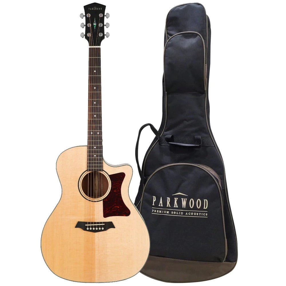 parkwood electro acoustic guitars natural parkwood ga28 gt ga series grand auditorium electro acoustic guitar with gigbag