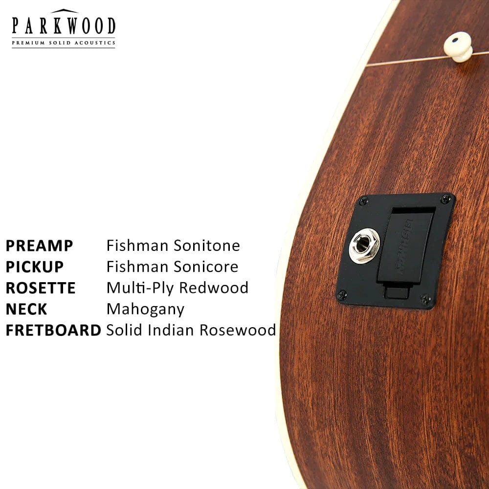 parkwood electro acoustic guitars natural parkwood s26 gt dreadnought cutaway electro acoustic guitar with gigbag
