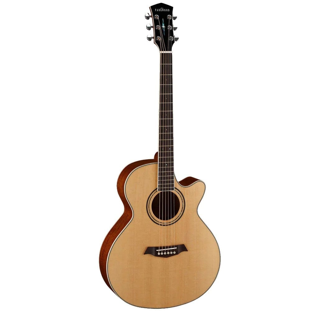 parkwood electro acoustic guitars parkwood s67 grand concert cutaway electro acoustic guitar with gigbag