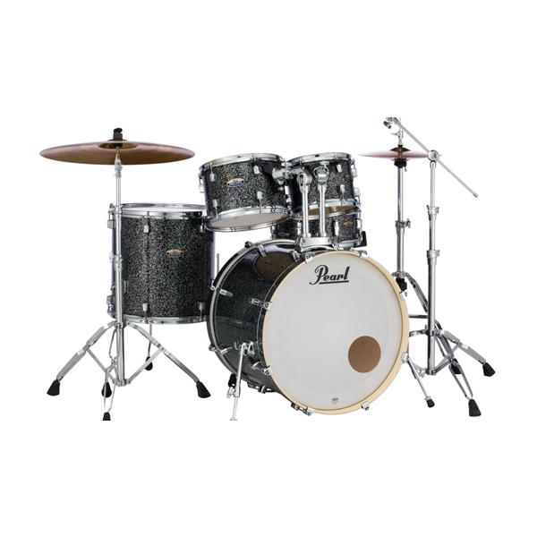 pearl acoustic drum kits pearl decade maple 5 pcs jazz shell pack drumset - slate galaxy flake