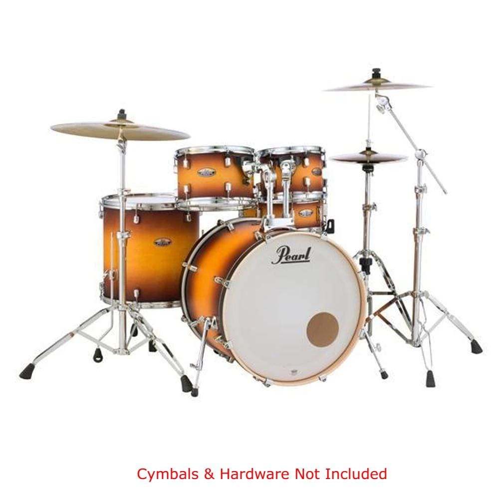 pearl acoustic drum kits pearl decade maple 5pcs hybrid shell pack drumset#color_classic-satin-amberburst